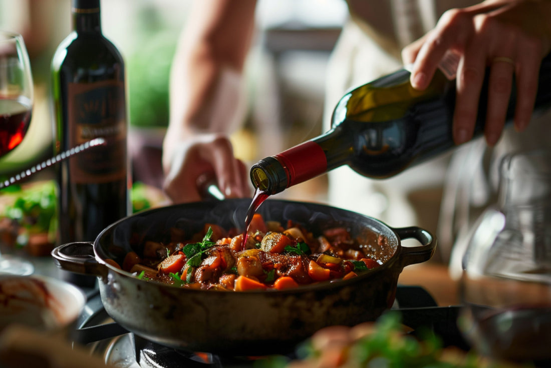 vino tinto para cocinar