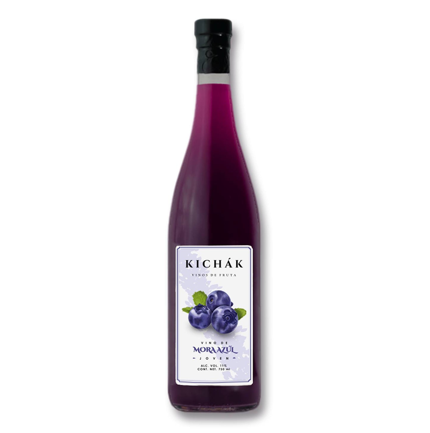 vino de mora azul kichak 750 ml