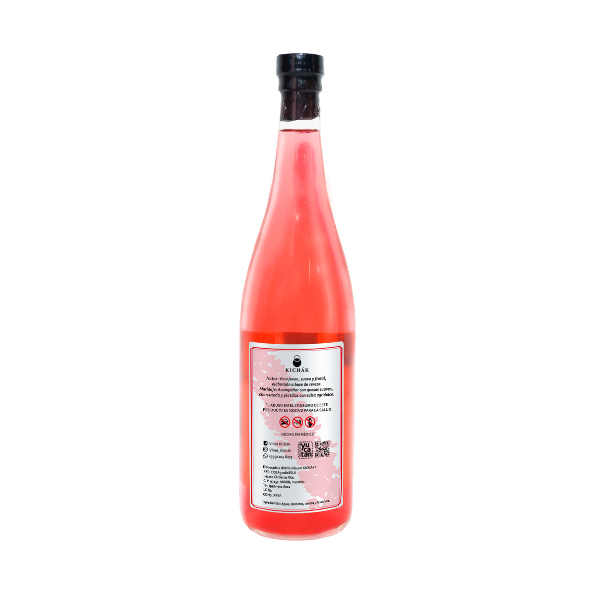 vino de fruta kichak cereza 750 ml