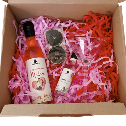 🎁 Caja de Regalo Personalizada con Vino: Kit Coctelería - Vinos Kichák