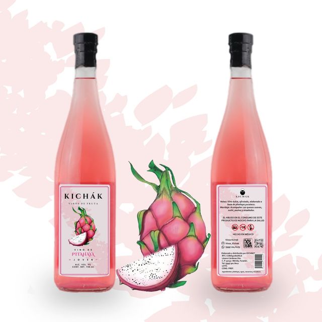 VINO DE PITAHAYA KICHÁK 750 ML