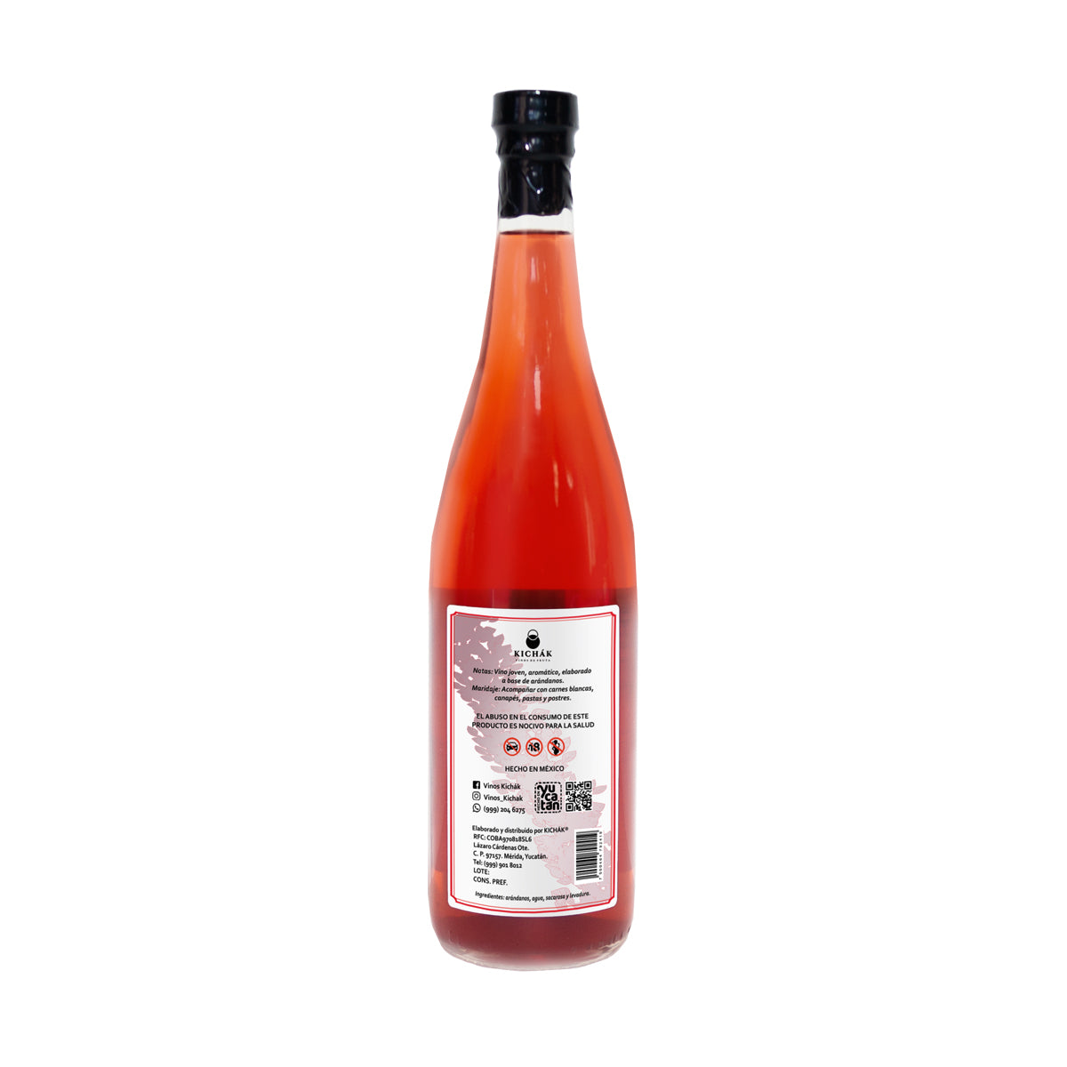 VINO DE ARÁNDANO KICHÁK 750 ML