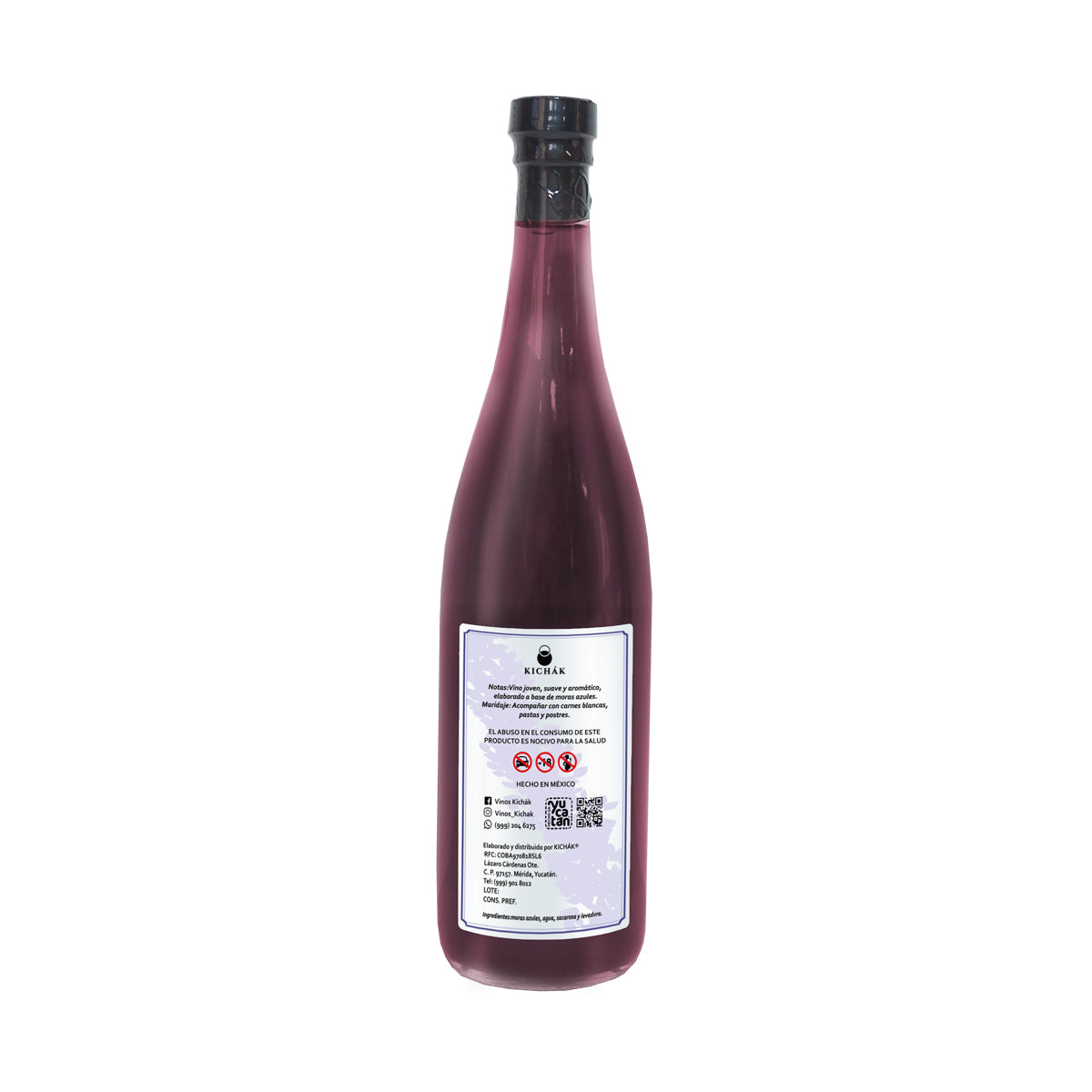 VINO DE MORA AZUL KICHÁK 750 ML