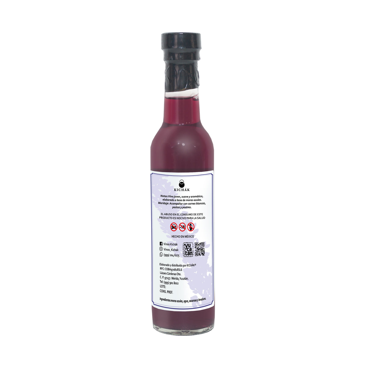 VINO DE MORA AZUL KICHÁK 250 ML